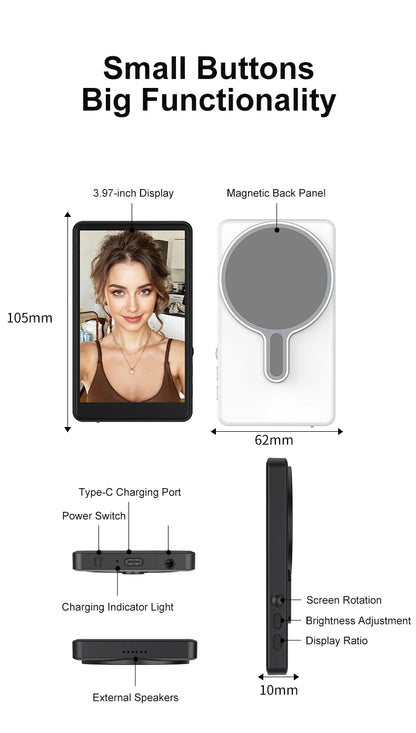 hushr™ Magnetic Selfie Monitor